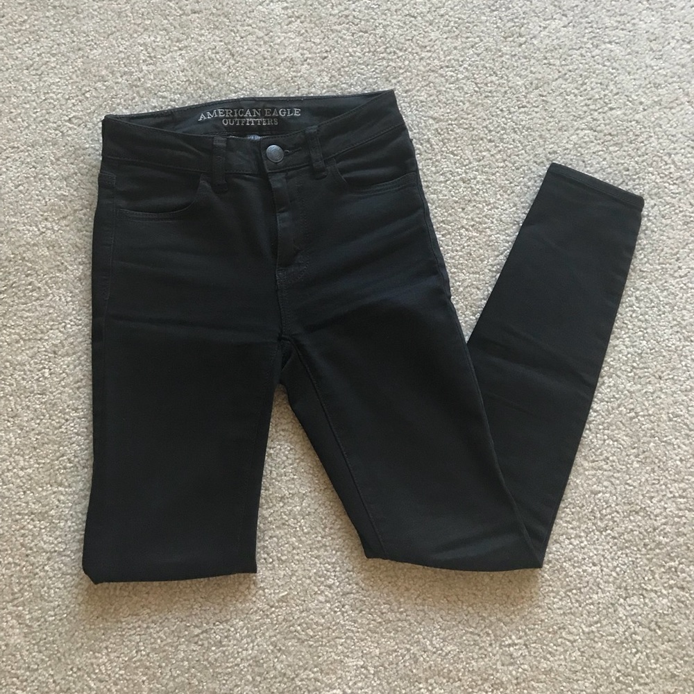 American Eagle High Rise Jegging Black